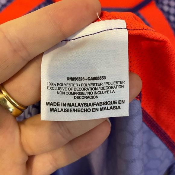 Nike Dry Fit Purple Long Sleeve Shirt - Picture 4 of 4